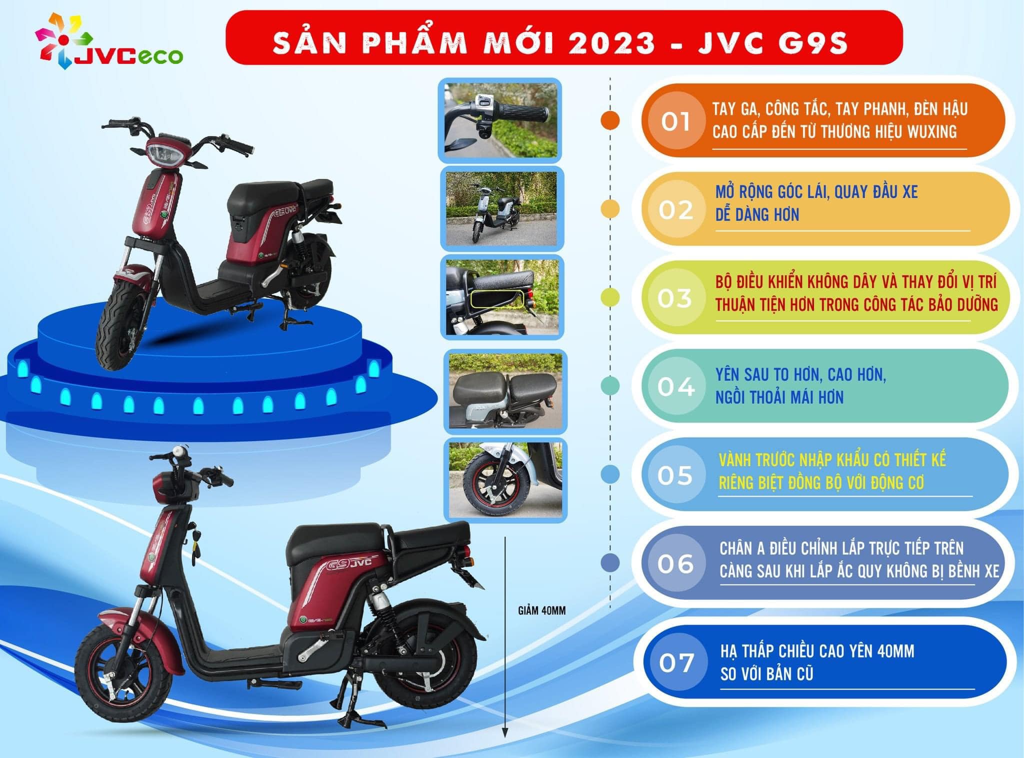 XE ĐẠP ĐIỆN JVC G9 -PLUS