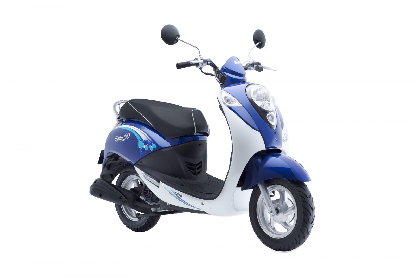 Xe Ga SYM ELITE 50CC Đen Nhám Màu Bóng Giá Rẻ Chính Hãng