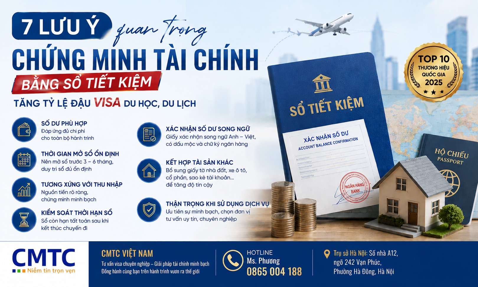 Lưu Ý Quan Trọng Khi Chứng Minh Tài Chính Bằng Sổ Tiết Kiệm Để Tối Ưu Tỉ Lệ Đậu Visa