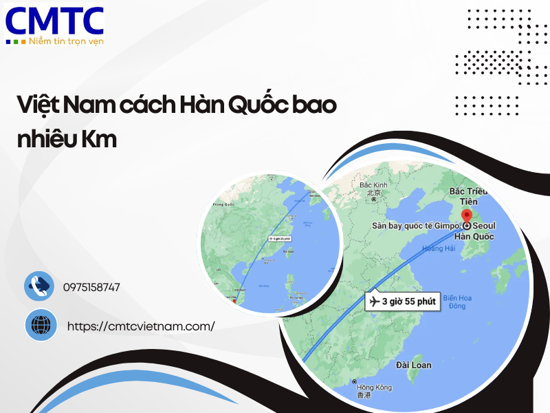 Tìm hiểu Việt Nam cách Hàn Quốc bao nhiêu Km