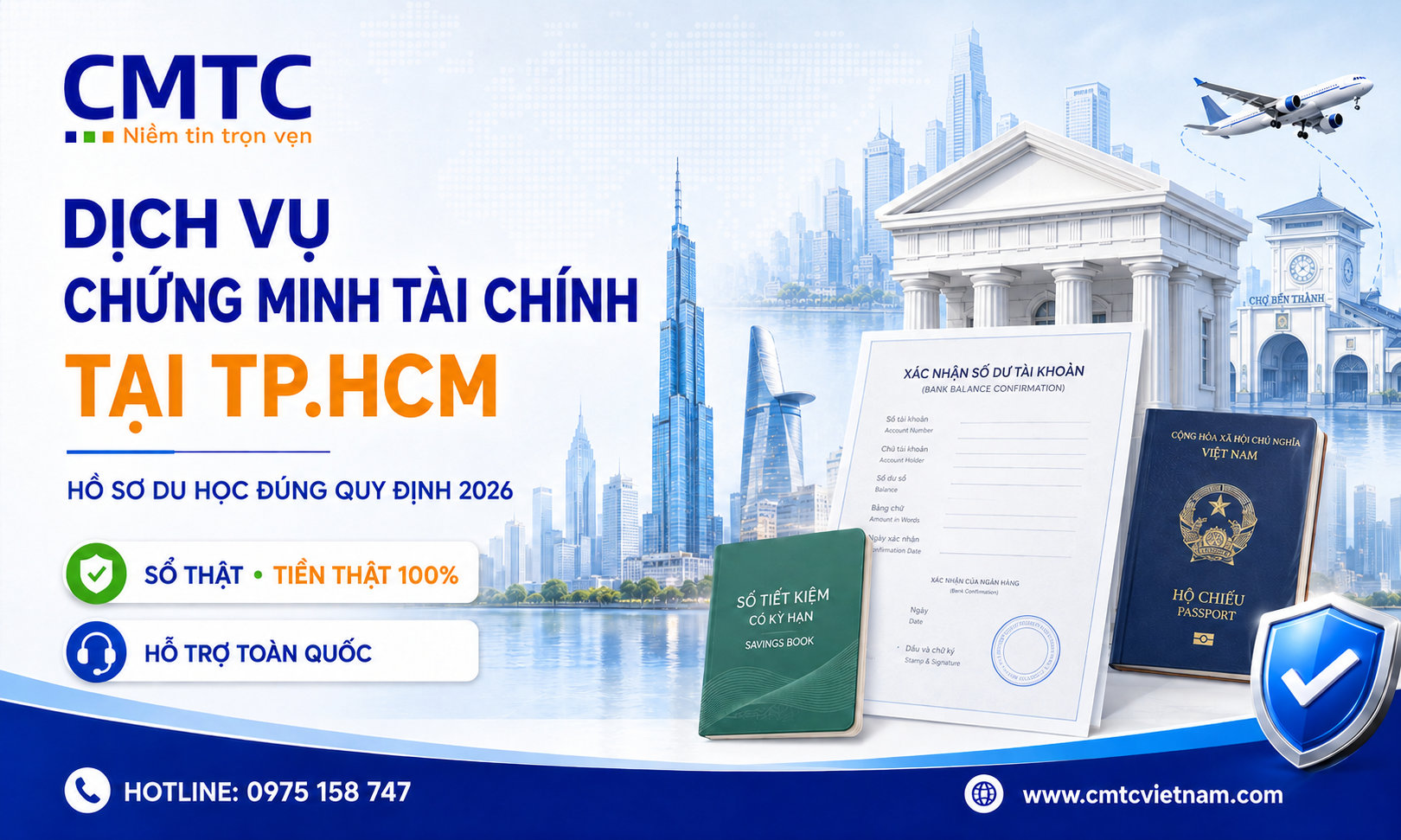 Dịch vụ chứng minh tài chính tại TPHCM: Hồ sơ du học đúng quy định 2026