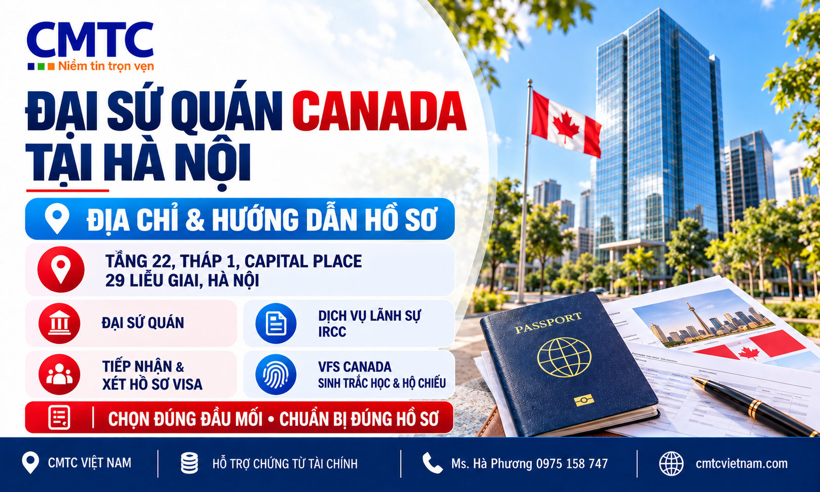 Đại sứ quán Canada tại Hà Nội: Địa chỉ, giờ làm việc và hướng dẫn thủ tục visa