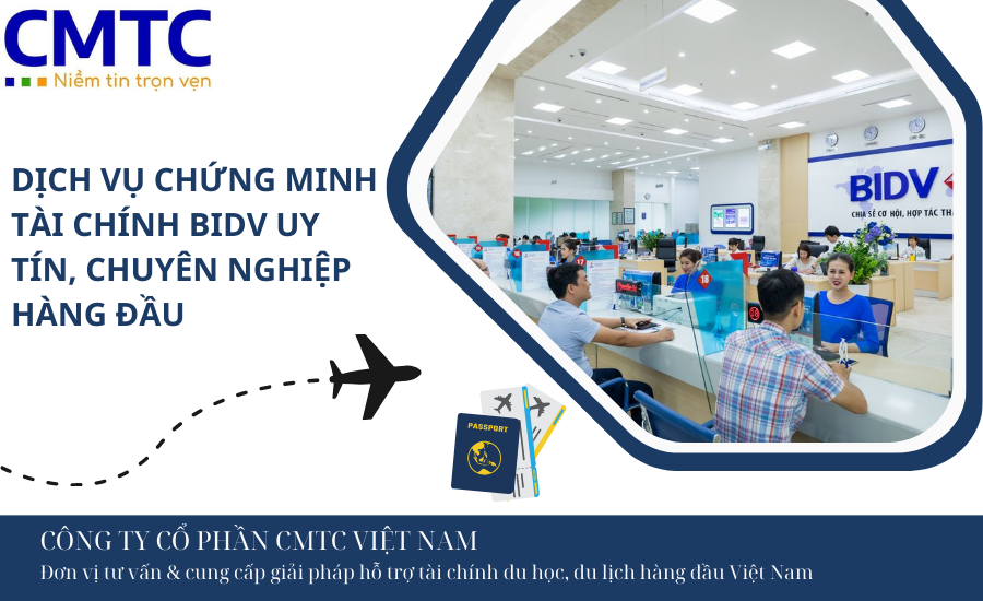 Dịch vụ chứng minh tài chính BIDV