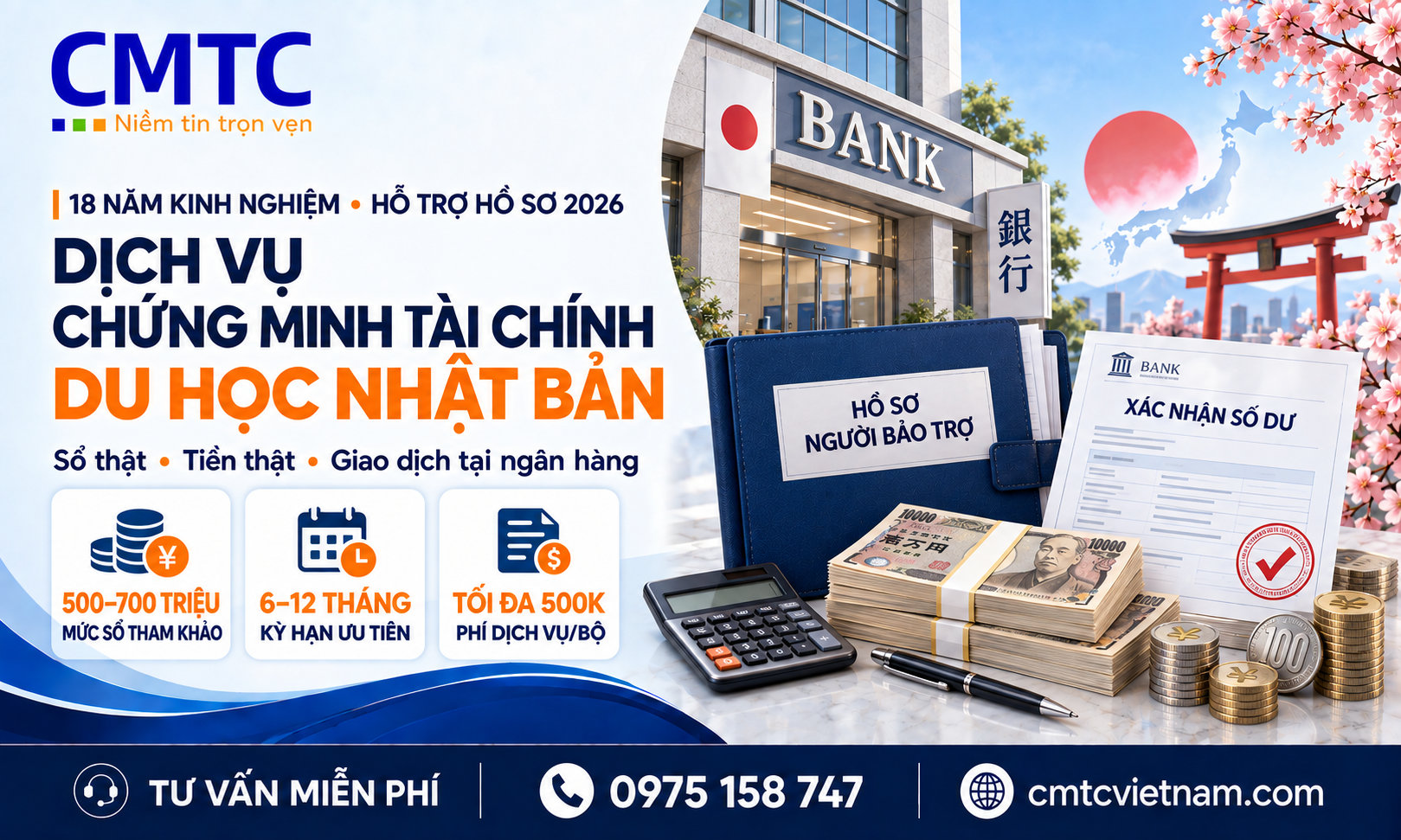 Dịch Vụ Chứng Minh Tài Chính Du Học Nhật Bản
