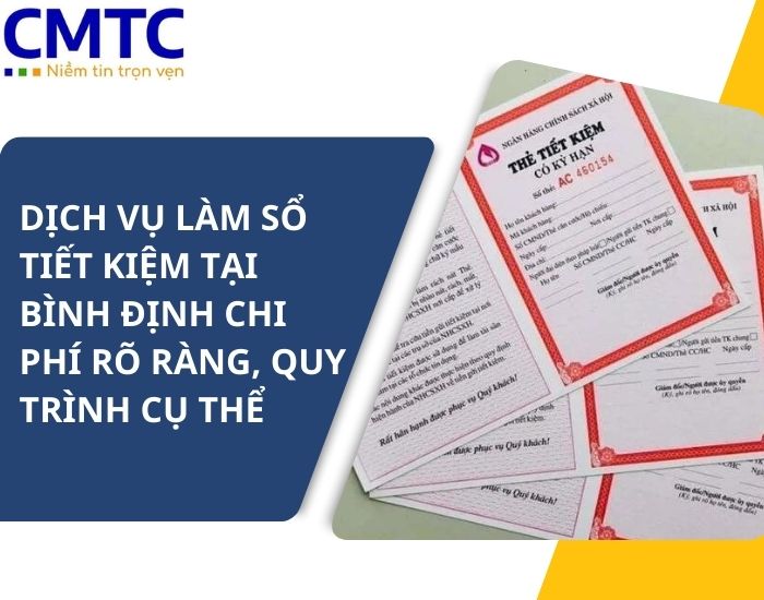 Dịch vụ làm sổ tiết kiệm tại Bình Định