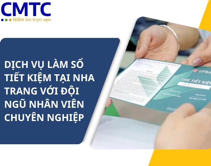 Dịch vụ làm sổ tiết kiệm tại Nha Trang