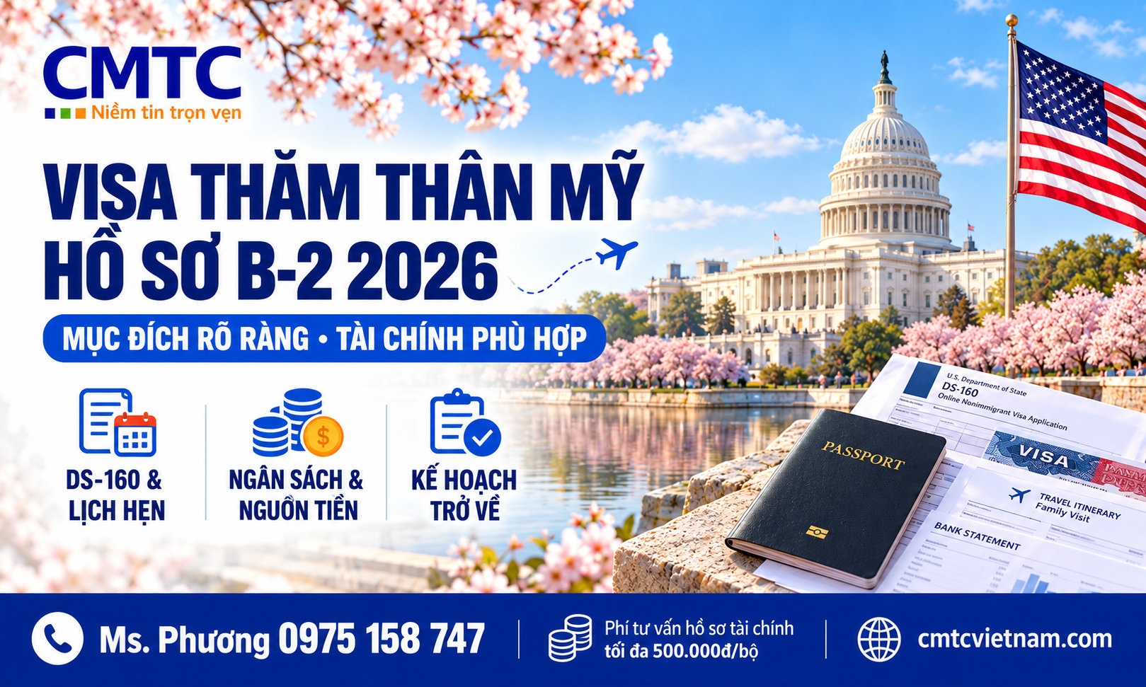 Thủ tục đi Mỹ thăm thân: Hồ sơ, tài chính và kinh nghiệm phỏng vấn