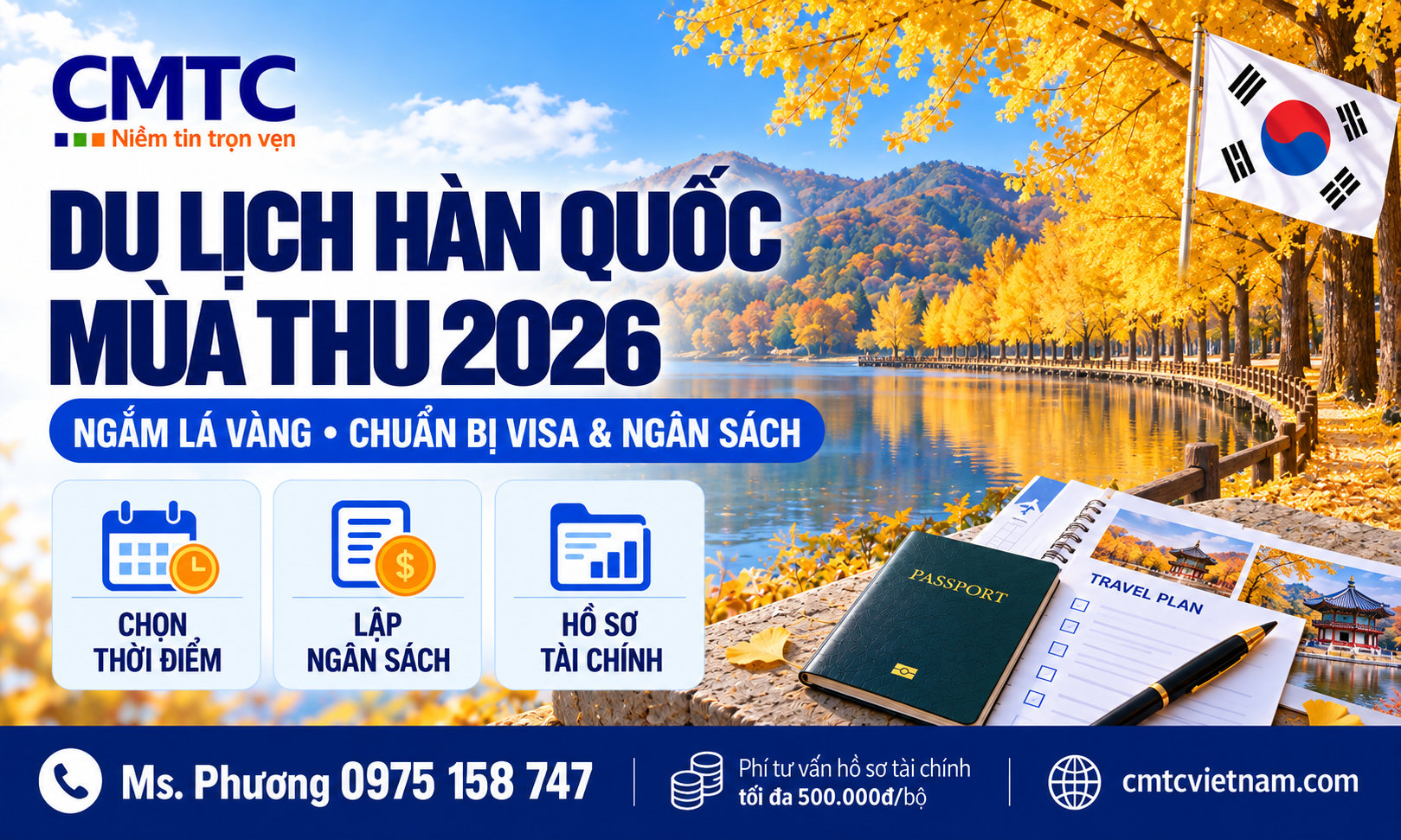 Du lịch Hàn Quốc mùa thu: Thời điểm ngắm lá, điểm đến và kinh nghiệm chuẩn bị
