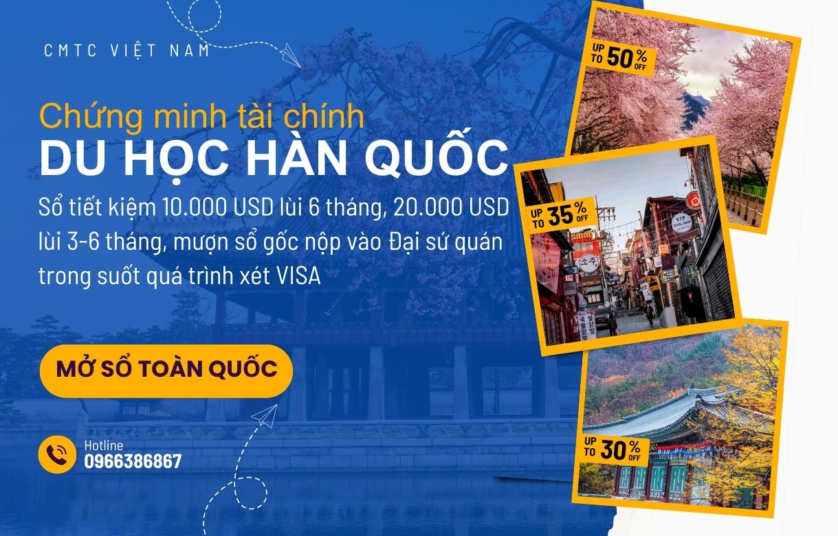 Chứng minh tài chính du học Hàn Quốc