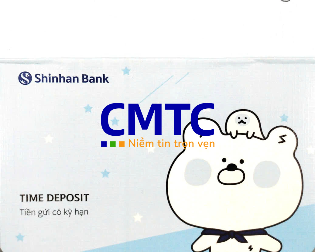 Mẫu sổ tiết kiệm và giấy xác nhận số dư của Ngân hàng Shinhan Bank
