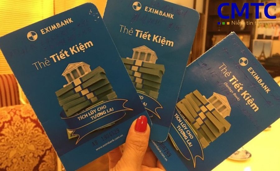 Mẫu sổ tiết kiệm khi chứng minh tài chính Eximbank