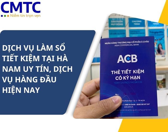 Dịch vụ làm sổ tiết kiệm tại Hà Nam