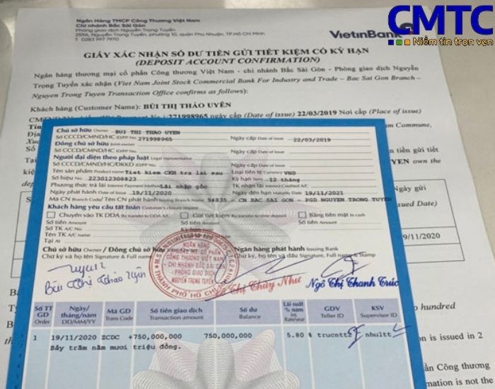 Quy trình dịch vụ làm sổ tiết kiệm tại Lai Châu