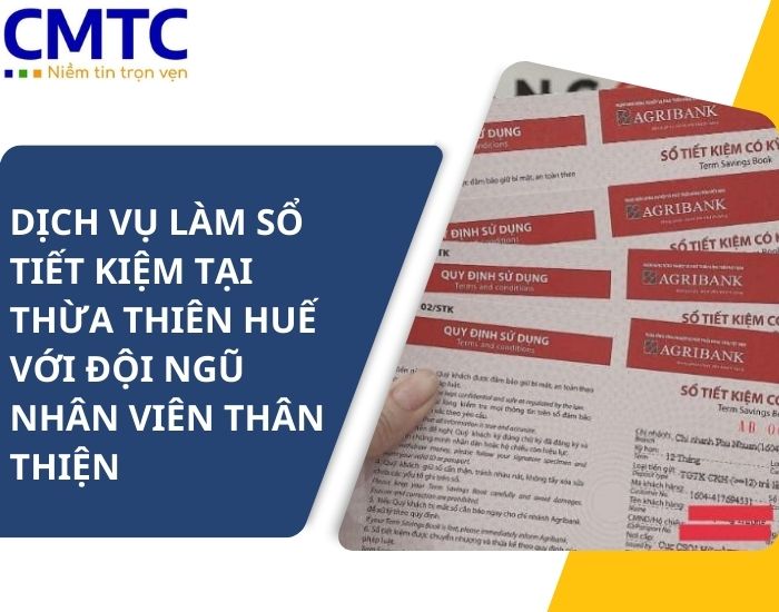 Dịch vụ làm sổ tiết kiệm tại Thừa Thiên Huế