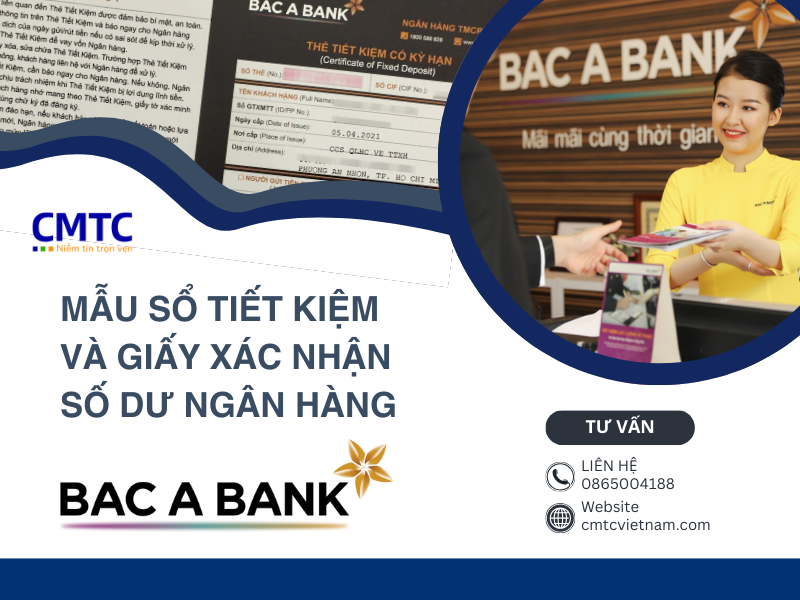 Mẫu sổ Bắc Á Bank