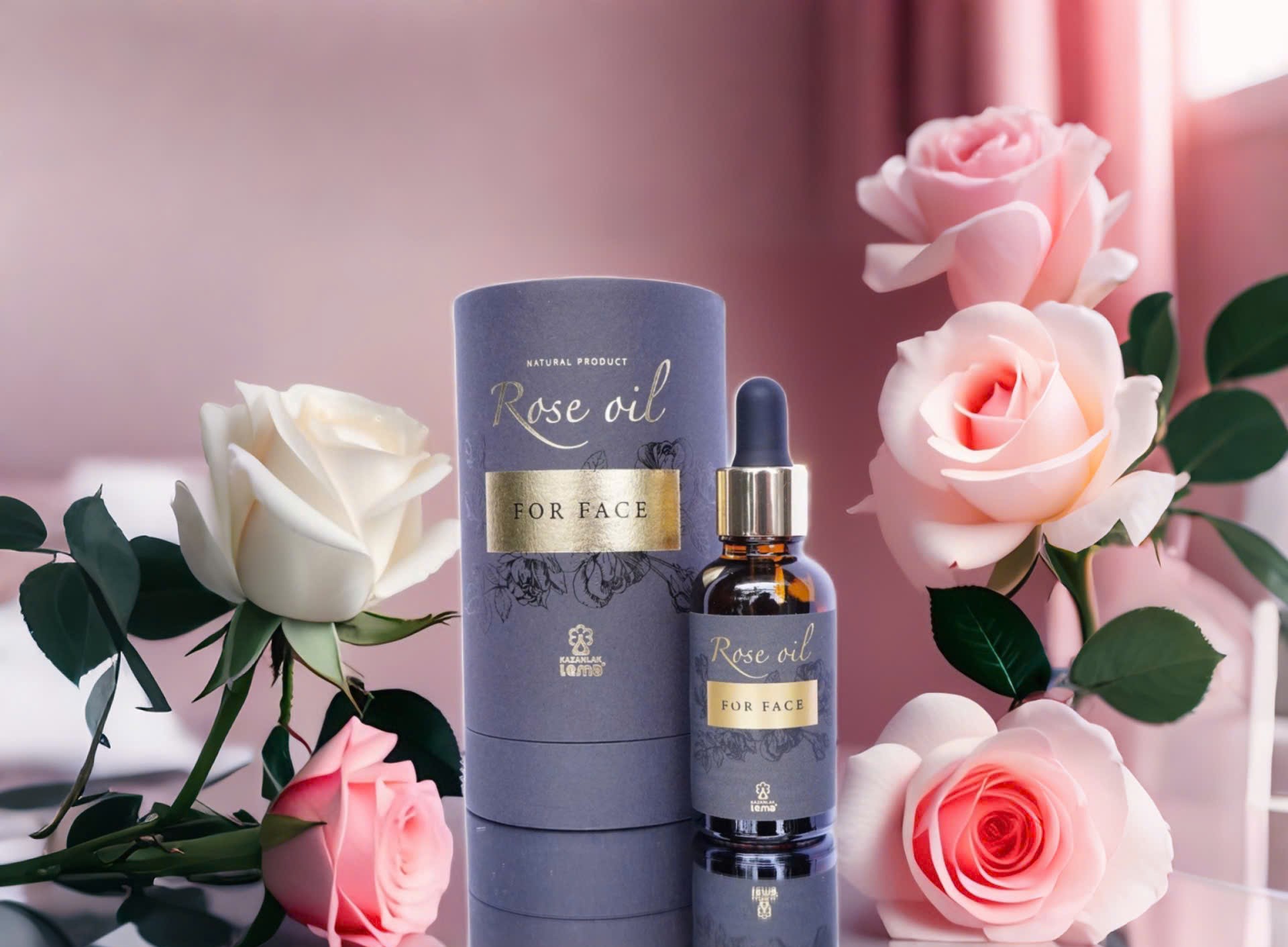 dầu dưỡng da mặt cao cấp Lema, Rose oil for face, facial oils 