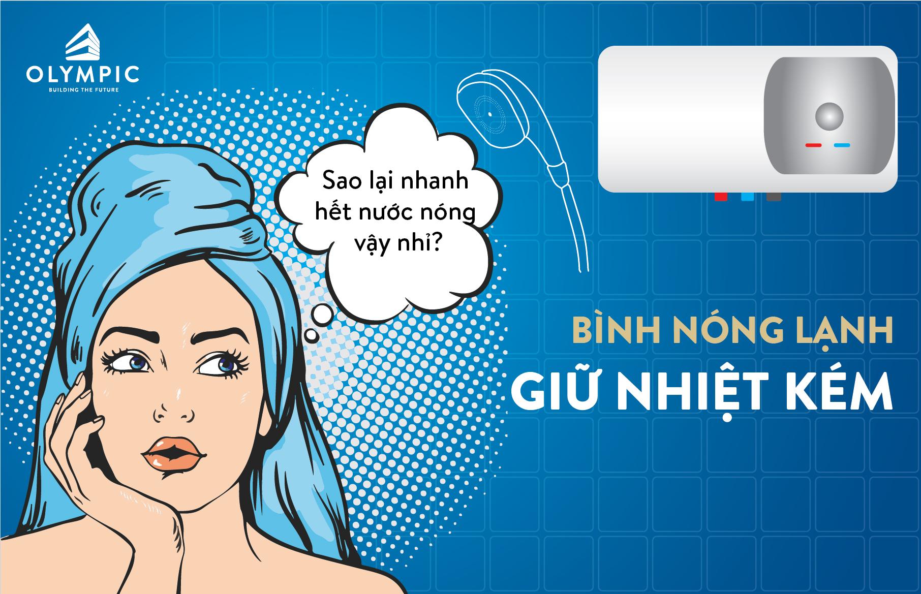 Nguyên nhân khiến bình nóng lạnh giữ nhiệt kém
