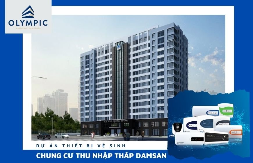 Bình nóng lạnh giá rẻ, an toàn cho dự án Chung cư thu nhập thấp DamSan