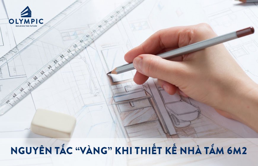 Nguyên tắc “vàng” khi thiết kế nhà tắm 6m2