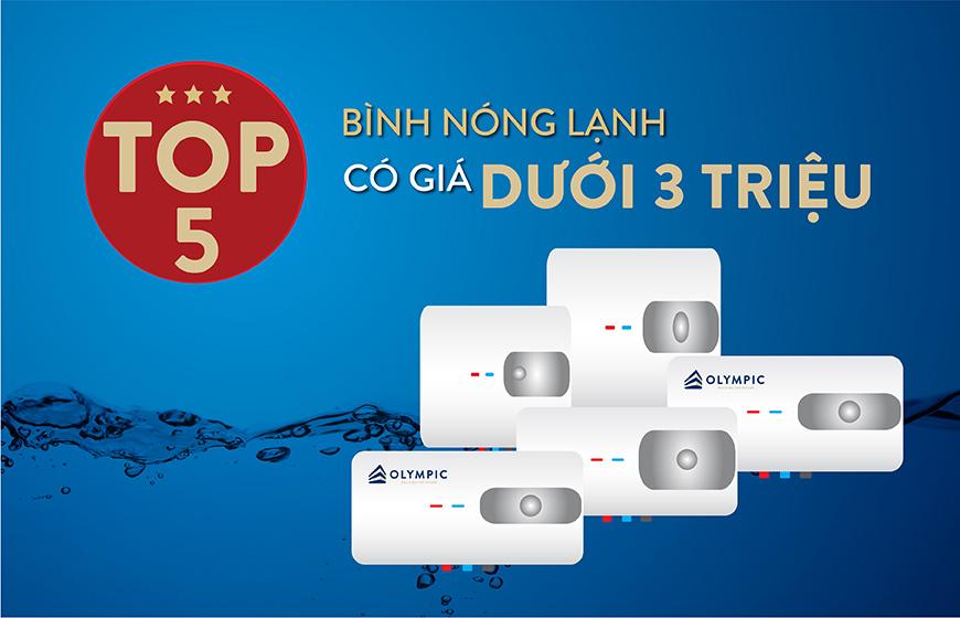 Top 5 bình nước nóng 15l giá dưới 3 triệu tốt nhất thị trường