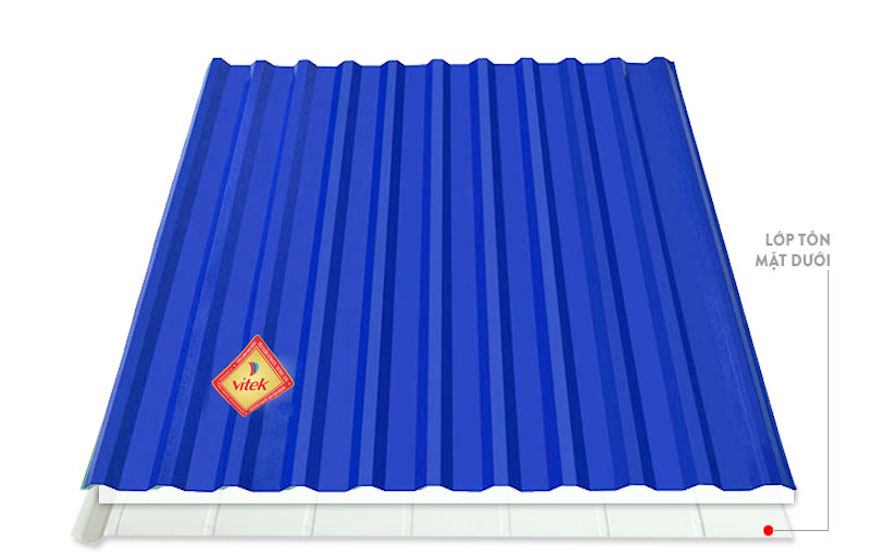 An toàn vượt trội với tôn chống cháy Vitek xanh dương