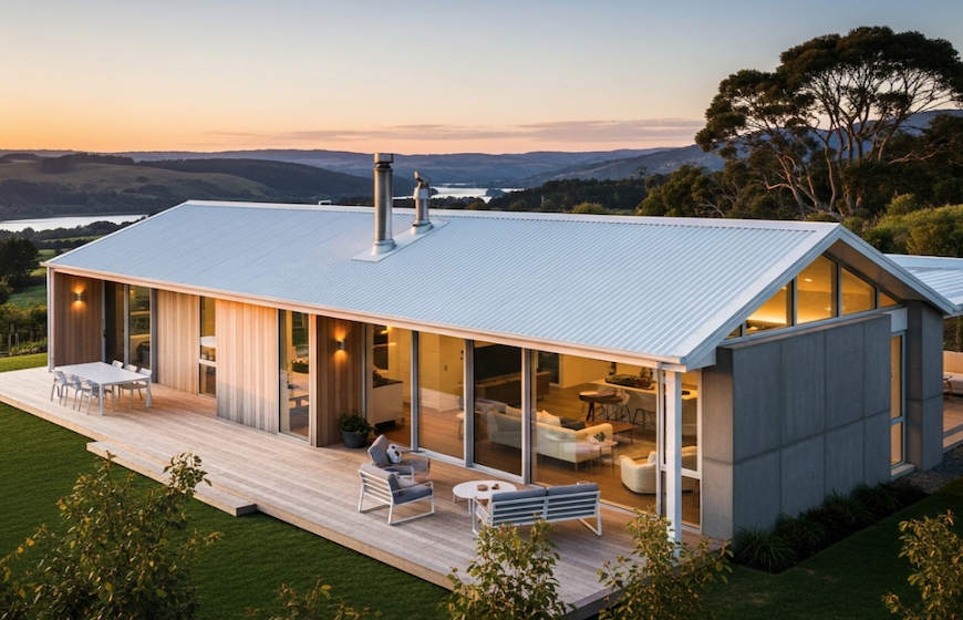 Bảo vệ tổ ấm toàn diện với tôn chống cháy Vitek trắng sữa