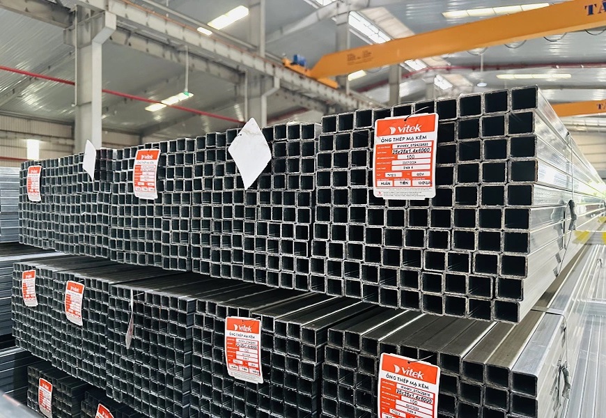 Đặc điểm và ứng dụng của ống thép hộp vuông mạ kẽm Vitek