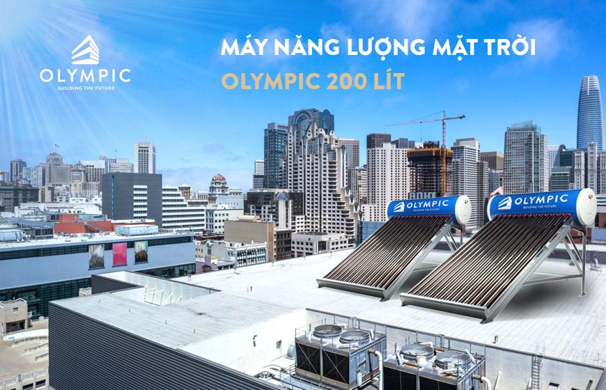 Máy nước nóng năng lượng mặt trời Olympic 200l