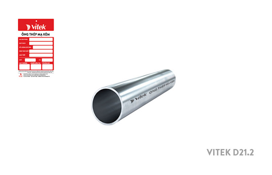 Báo giá ống thép tròn mạ kẽm phi 21 Vitek mới nhất
