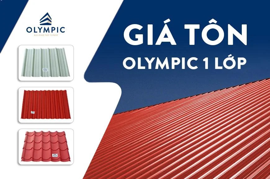 Báo giá tôn Olympic 4.5 zem các loại mới nhất