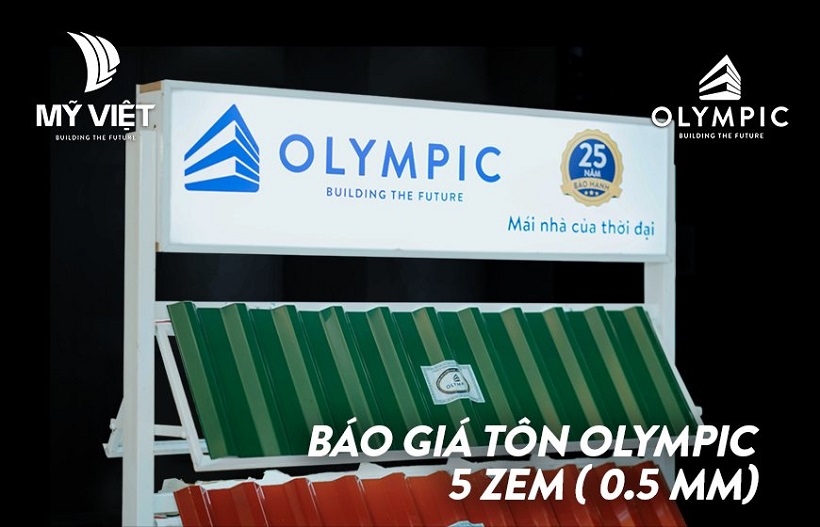 Báo giá tôn Olympic 5 zem mới nhất 2023