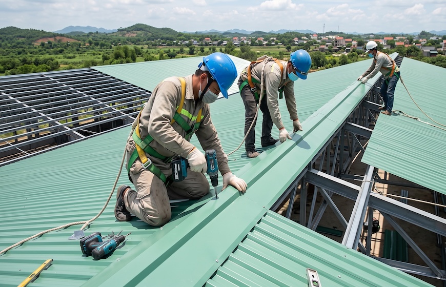Hướng dẫn chi tiết kỹ thuật ốp viền và sườn mái tôn