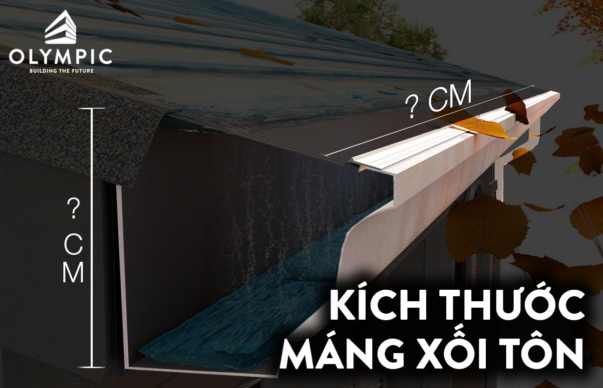 Kích thước máng xối tôn