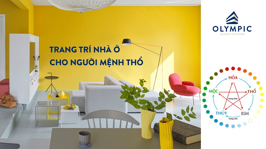 Bí quyết trang trí nhà ở cực hữu ích cho gia chủ mệnh Thổ