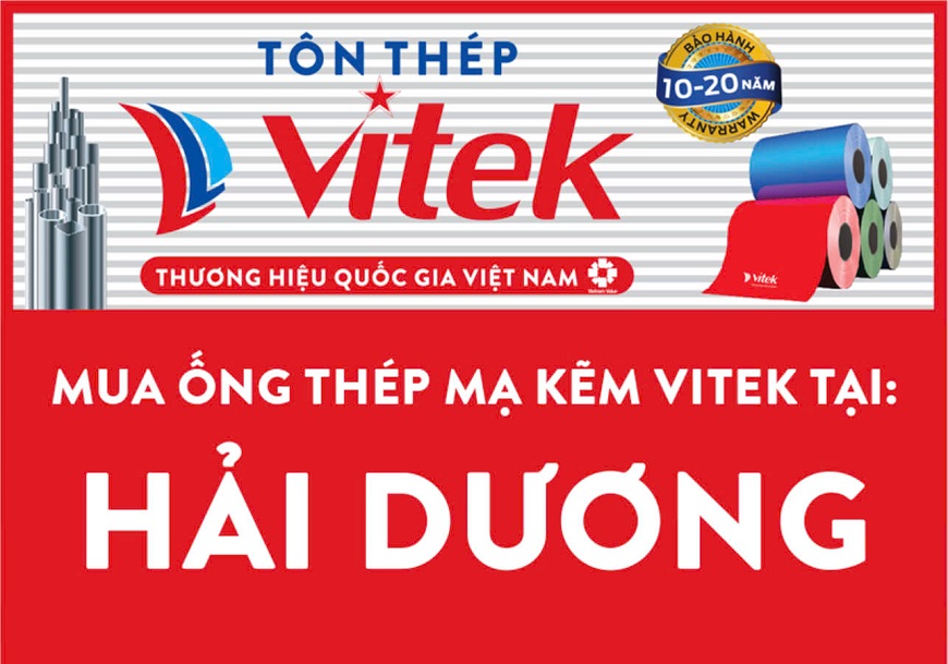 Mua ống thép mạ kẽm Vitek ở đâu tại Hải Dương?