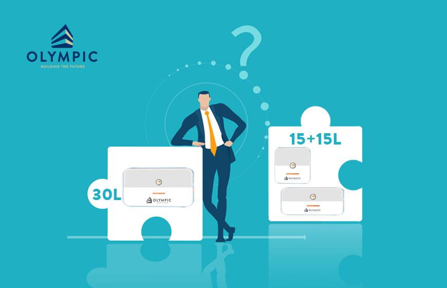 Tư vấn nên lắp đặt 2 bình nóng lạnh 15L hay 1 bình nóng lạnh 30L