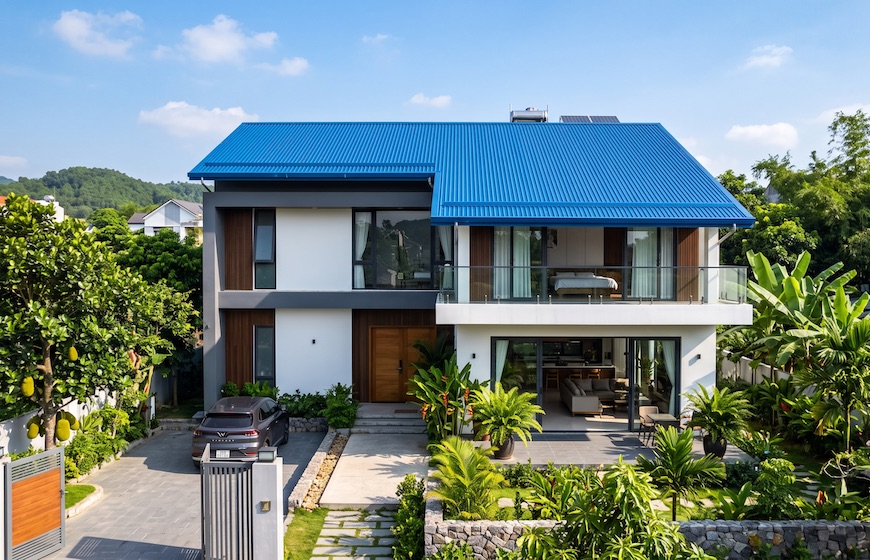 Nên lợp mái nhà bằng gì cho nhà ở dân dụng bền đẹp, tiết kiệm?