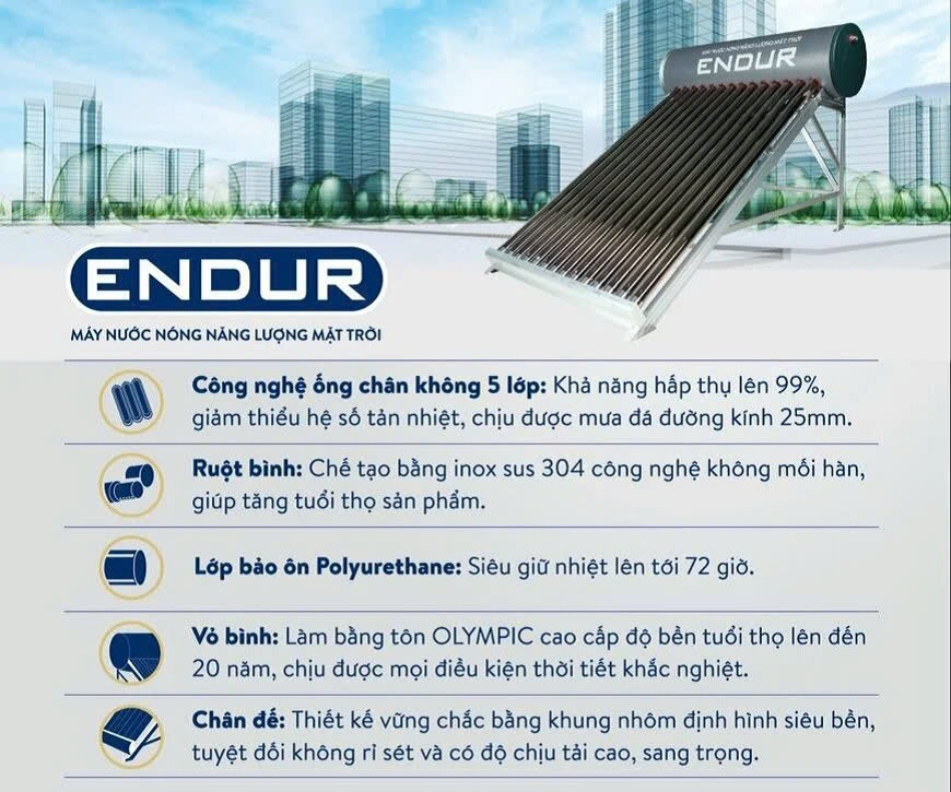 Những lưu ý khi mua máy năng lượng mặt trời Olympic Endur