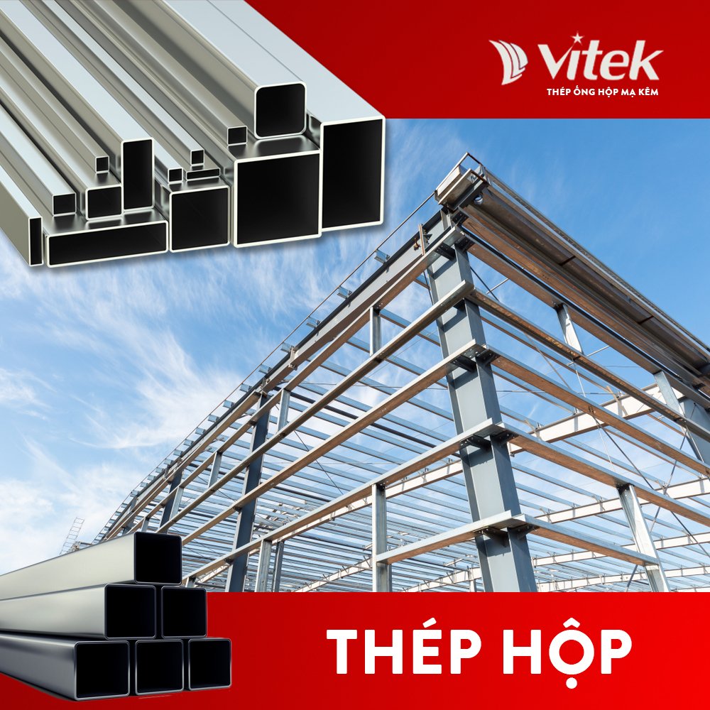 Phân loại ống thép hộp mạ kẽm: kích thước phổ biến