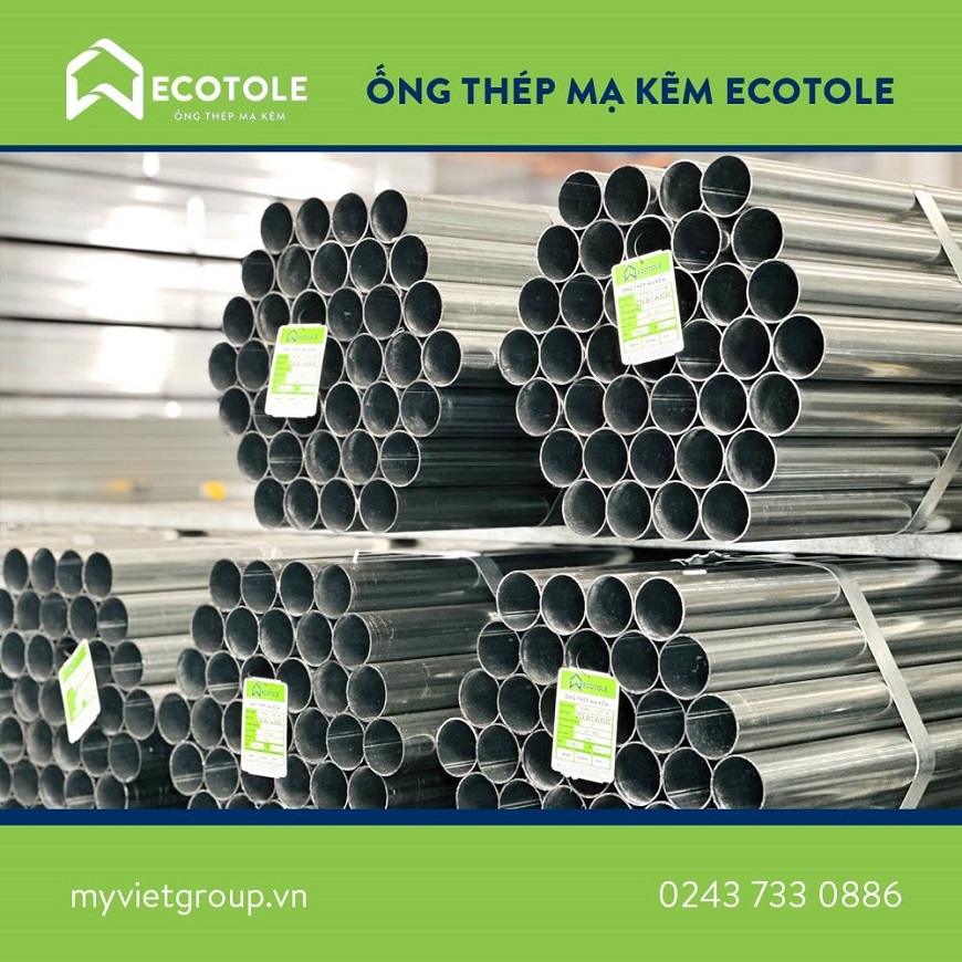 Ống thép mạ kẽm Ecotole – Lựa chọn tối ưu cho công trình bền vững
