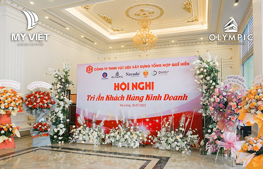 CÔNG TY MỸ VIỆT – NPP QUẾ HIỀN TỔ CHỨC HỘI NGHỊ KHÁCH HÀNG TẠI QUẢNG NINH
