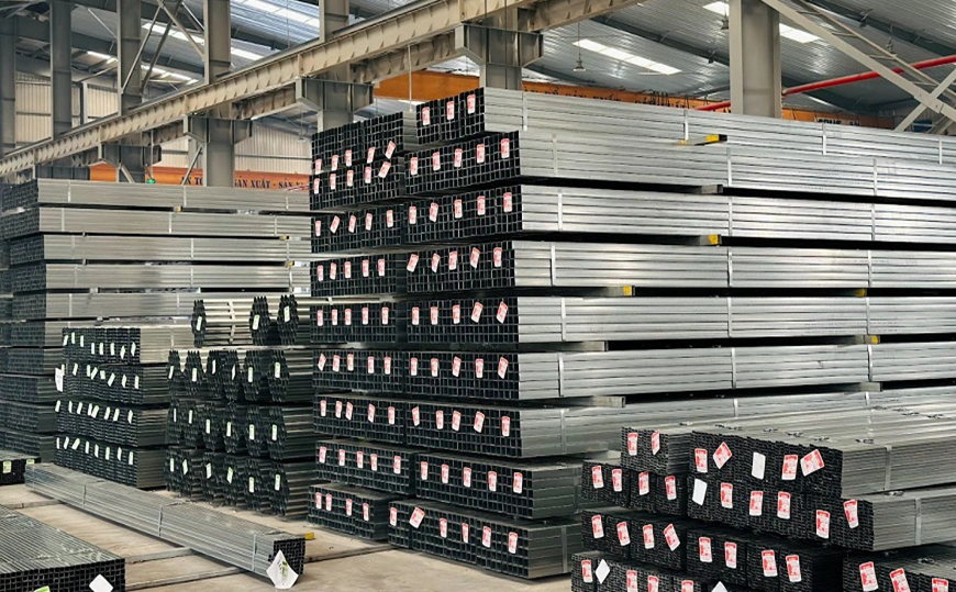 Quy trình sản xuất thép hộp vuông mạ kẽm Vitek