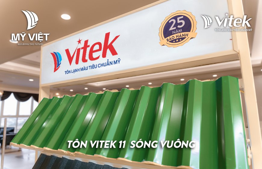  Tôn 11 sóng vuông Vitek