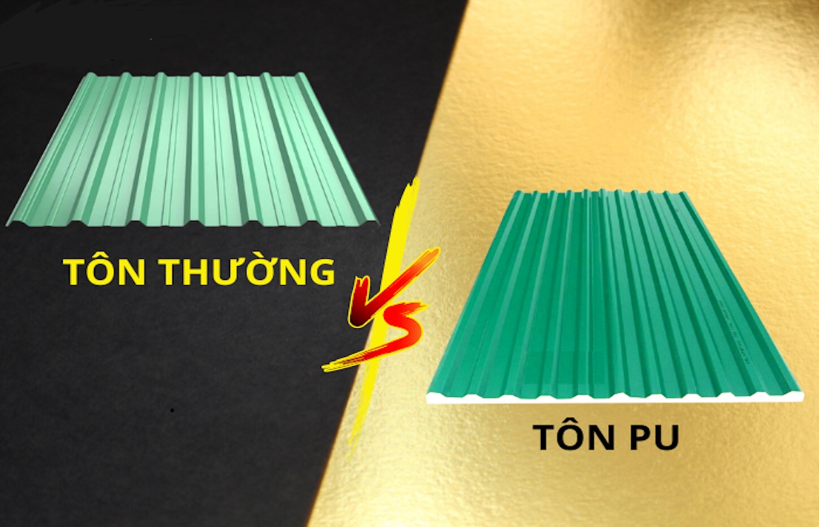 Tôn Pu cách nhiệt bao tiền 1m2? Liệu có đáng đồng tiền bát gạo so với tôn thường?
