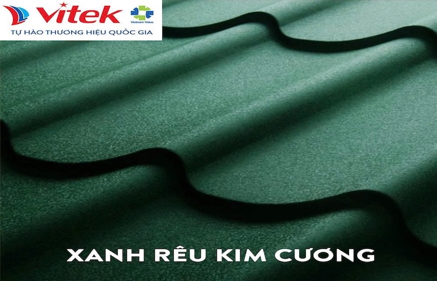 Tôn xanh rêu kim cương Vitek: Vẻ đẹp tinh tế, chất lượng vượt thời gian