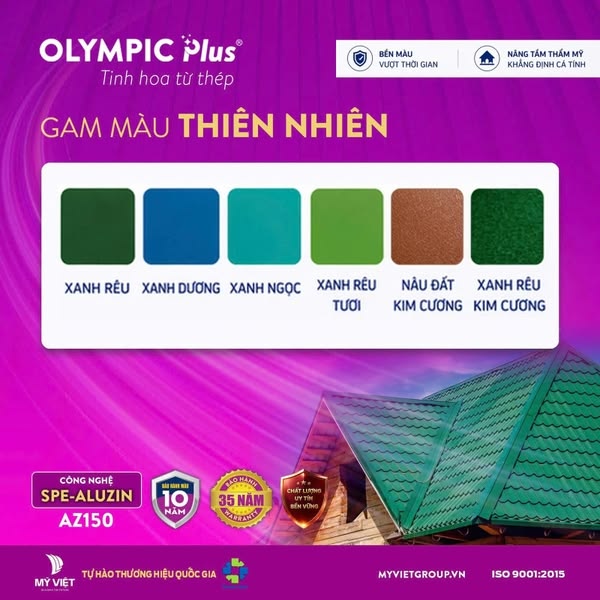 Dấu hiệu nhận biết tôn cuộn Olympic Plus chính hãng
