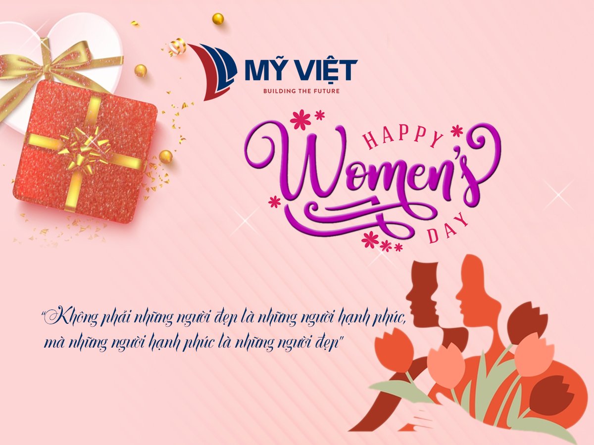 CÔNG TY MỸ VIỆT CHÚC MỪNG NGÀY QUỐC TẾ PHỤ NỮ 8/3