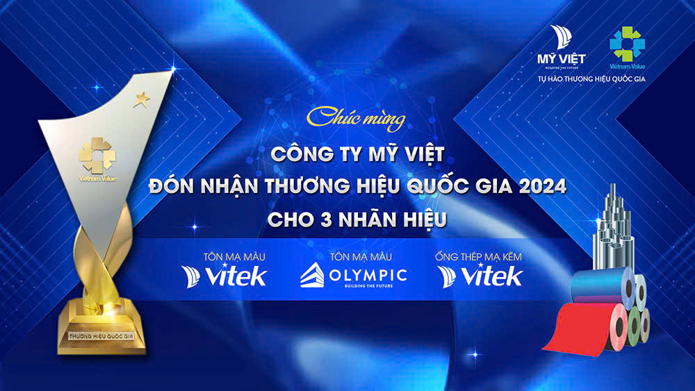 MỸ VIỆT TỎA SÁNG THƯƠNG HIỆU QUỐC GIA VỚI 3 THƯƠNG HIỆU