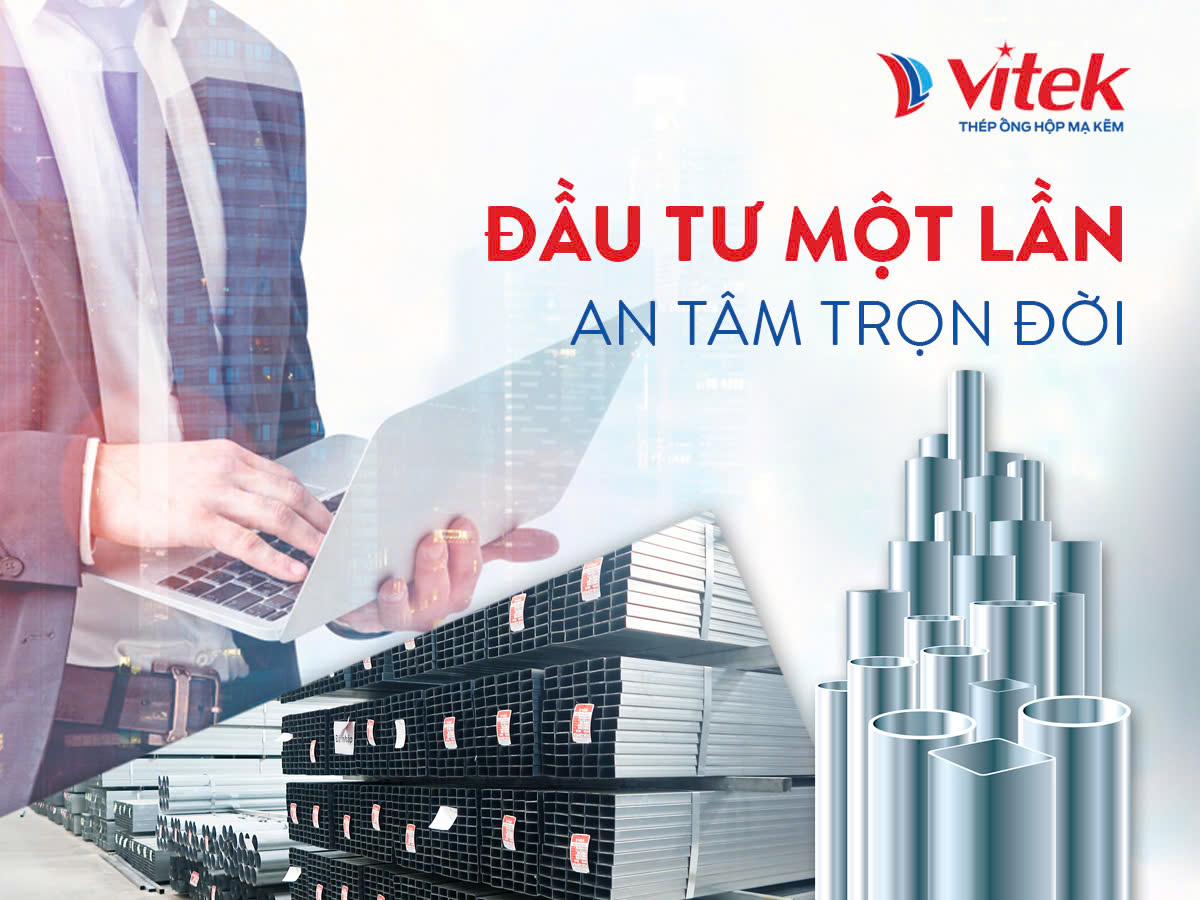 Báo giá Thép hộp mạ kẽm chữ nhật 60x120 Vitek MỚI NHẤT