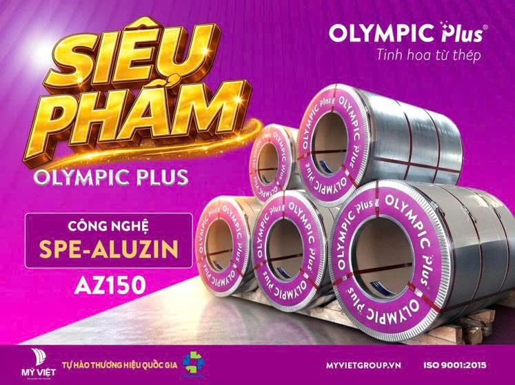 Mỹ Việt ra mắt tôn Olympic Plus, bảo hành lên tới 35 năm